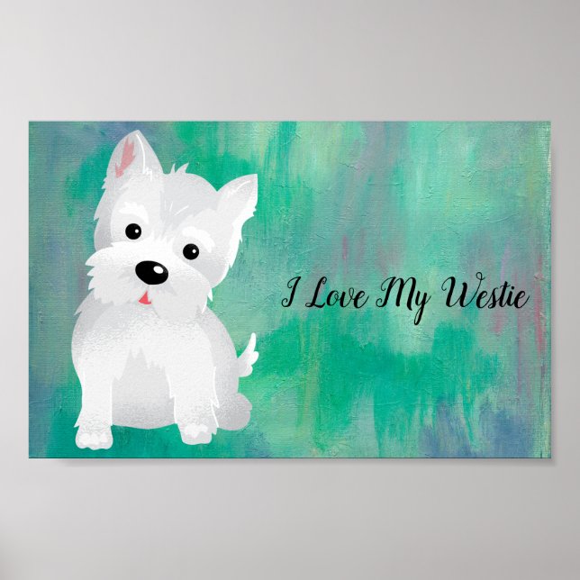 Affiche J'adore My Westie (Devant)