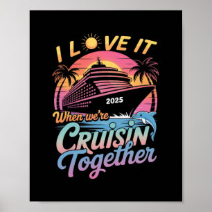 Affiche J'adore quand on fait une croisière ensemble en fa