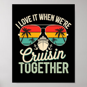 Affiche J'adore quand on fait une croisière ensemble Vacan
