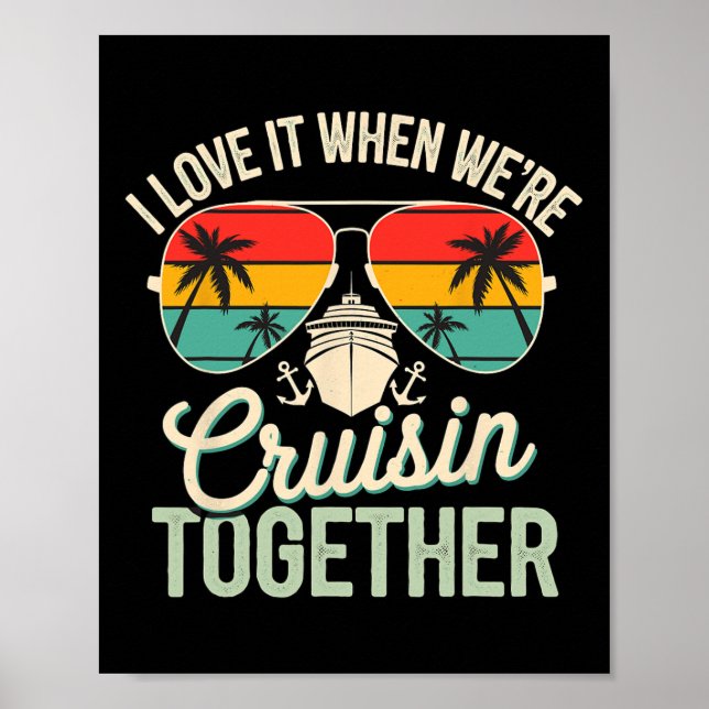 Affiche J'adore quand on fait une croisière ensemble Vacan (Devant)