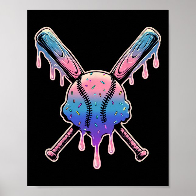 Affiche J'adore vendre des glaces crémeuses aux joueurs dé (Devant)