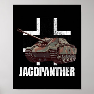 Affiche Jagdpanther Chasse Panther Allemand Détroyer de ré