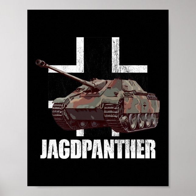 Affiche Jagdpanther Chasse Panther Allemand Détroyer de ré (Devant)