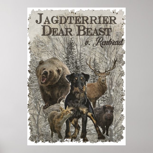 Affiche Jagdterrier, Chère Bête c. Renbrad Paperweight Pho (Devant)