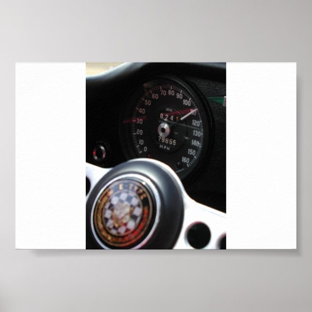 Affiche Jaguar À Vitesse (Devant)