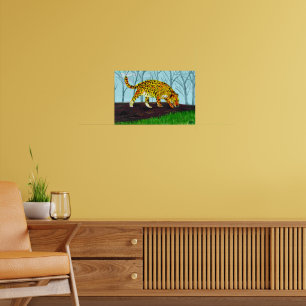 Affiche Jaguar Big Chat Faune animal Art