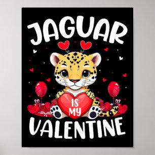 Affiche Jaguar Est Mon Amant De La Saint-Valentin Cœur Jag