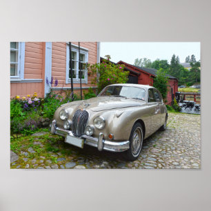 Affiche Jaguar Mark 2 à Porvoo, Finlande