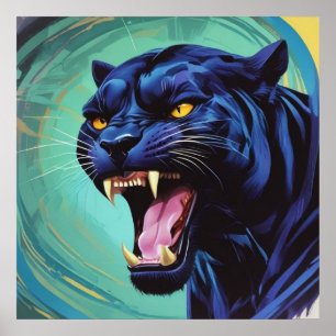 Affiche Jaguar - Panthère noire