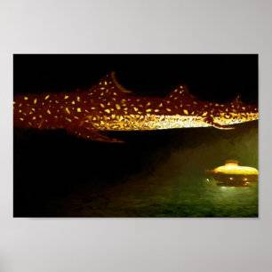 Affiche Jaguar Peinture de requin pour The Life Aquatic av