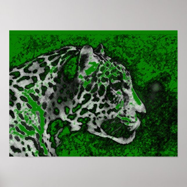 Affiche Jaguar Pop Art (Devant)