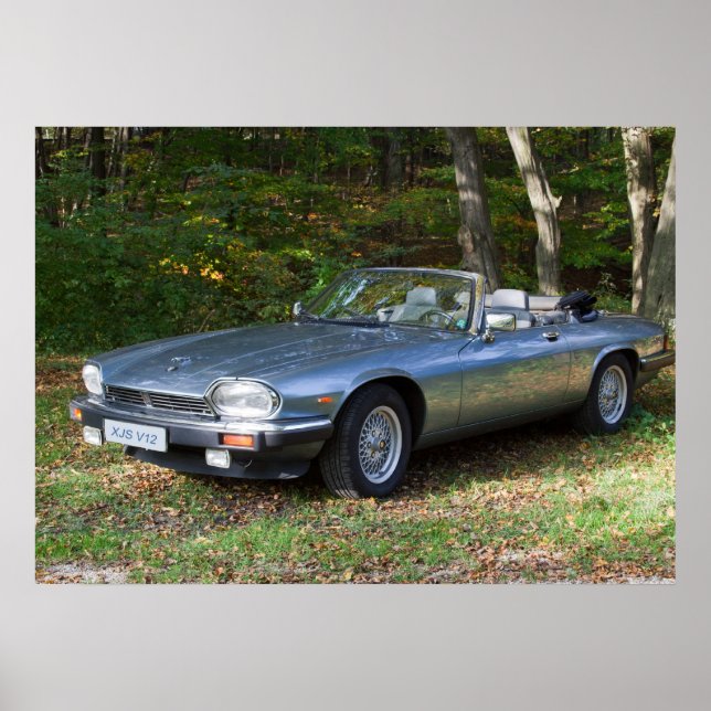 Affiche Jaguar XJS V12 Cabriolet (Devant)
