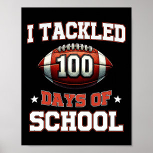 Affiche J'Ai Attaqué 100 Jours De Football Garçons Enfants