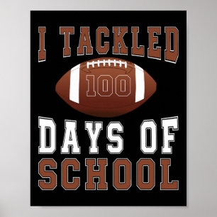 Affiche J'Ai Attaqué 100 Jours Football Garçons Enfants 10