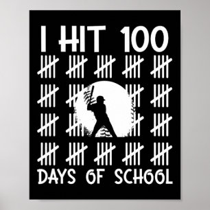 Affiche J'ai atteint 100 jours d'école Bysebyll 100e jour