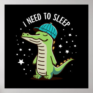 Affiche j'ai besoin de dormir