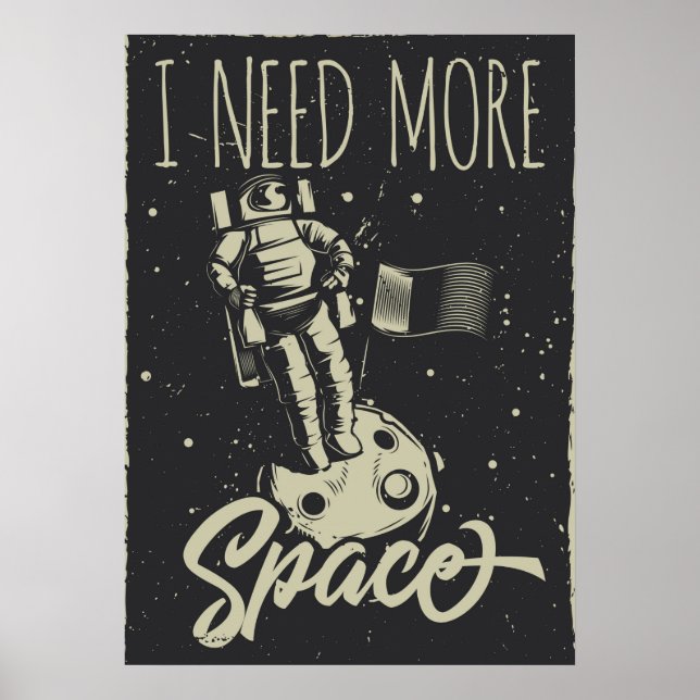 Affiche J'Ai Besoin De Plus D'Espace (Devant)