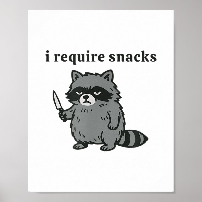 Affiche J'Ai Besoin De Snacks _1 (Devant)