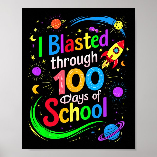 Affiche J'Ai Blessé Pendant 100 Jours De Thé De 100E Jour  (Devant)