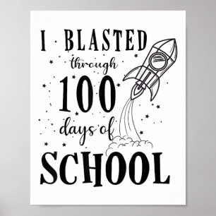 Affiche J'Ai Blessé Pendant 100 Jours De Thé De 100E Jour