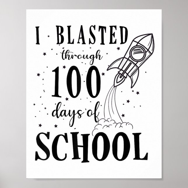 Affiche J'Ai Blessé Pendant 100 Jours De Thé De 100E Jour  (Devant)