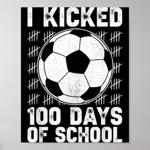 Affiche J'ai botté 100 jours de joueur de football scolair