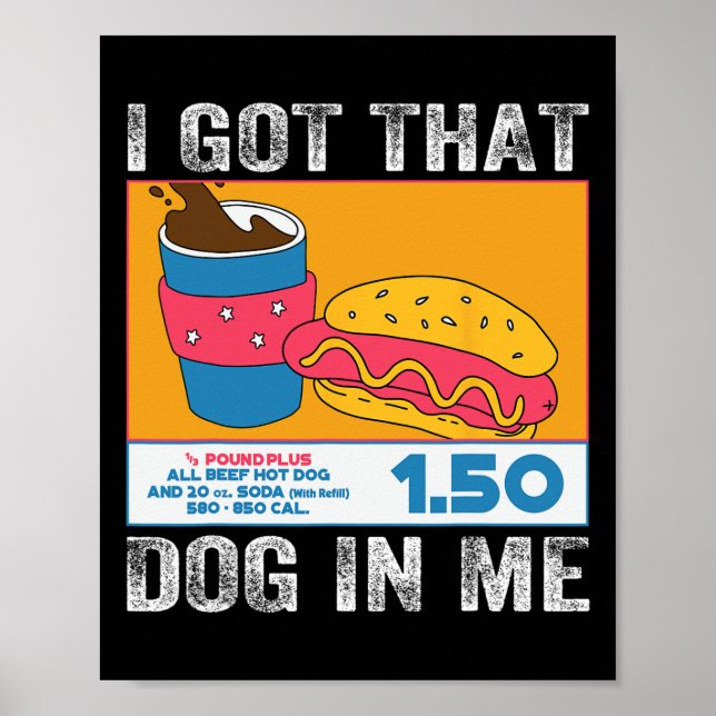 Affiche J'Ai Ce Chien En Moi Drôle Chien Chaud Combo 4 De  (Devant)