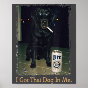 Affiche J'ai Ce Chien En Moi Drôle De Lab Labrador Mème