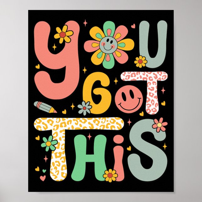 Affiche J'Ai Ce Jour De Test Enseignant De Motivation Supe (Devant)