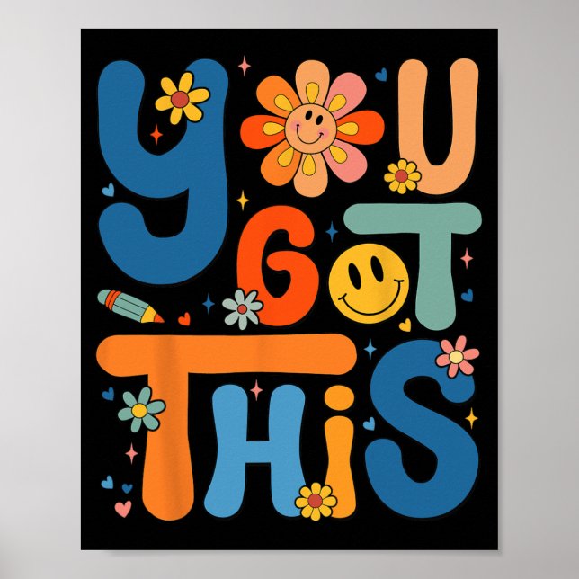 Affiche J'Ai Ce Jour De Test Enseignant De Motivation Supe (Devant)