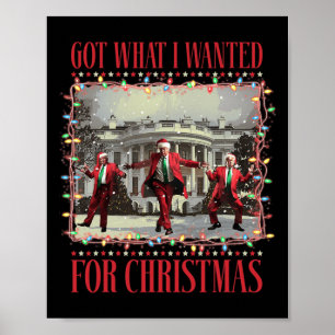 Affiche J'Ai Ce Que Je Recherché Pour Noël Père Noël Drôle