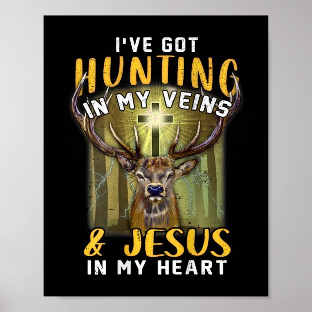 Affiche J'Ai Chasse Dans Mes Veines Jésus Dans Mon Coeur (Devant)