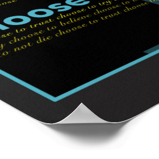 Affiche J'Ai Choisi De Faire Confiance (Collecte De Fonds)