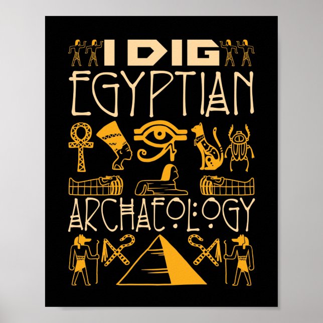 Affiche J'ai creusé l'archéologie égyptienne (Devant)