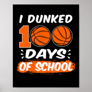 Affiche J'ai dansé 100 jours de basket-ball à l'école