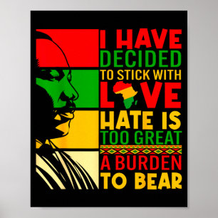 Affiche J'ai décidé de m'en tenir à l'amour Histoire noire