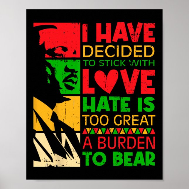Affiche J'ai décidé de m'en tenir à l'amour Martin Black l (Devant)