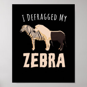 Affiche J'Ai Défrayé Mon Zebra