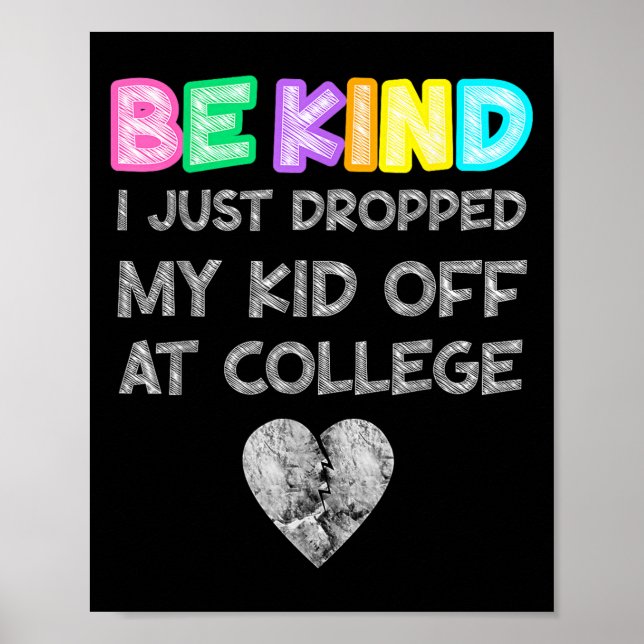 Affiche J'Ai Déposé Mon Enfant À L'École. (Devant)