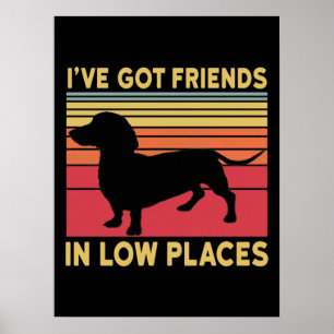 Affiche J'ai des amis dans des endroits bas