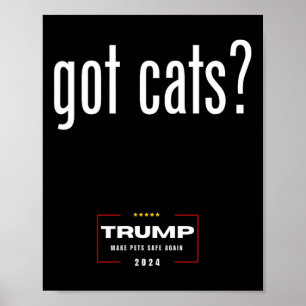 Affiche J'Ai Des Chats Qui Mangent Des Chiens Chats - Trum