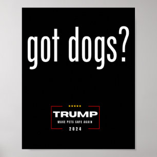 Affiche J'Ai Des Chiens Qui Mangent Des Chiens Chats - Tru