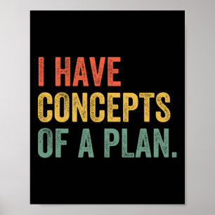 Affiche J'ai des concepts d'un plan Trump Kamala Harris él