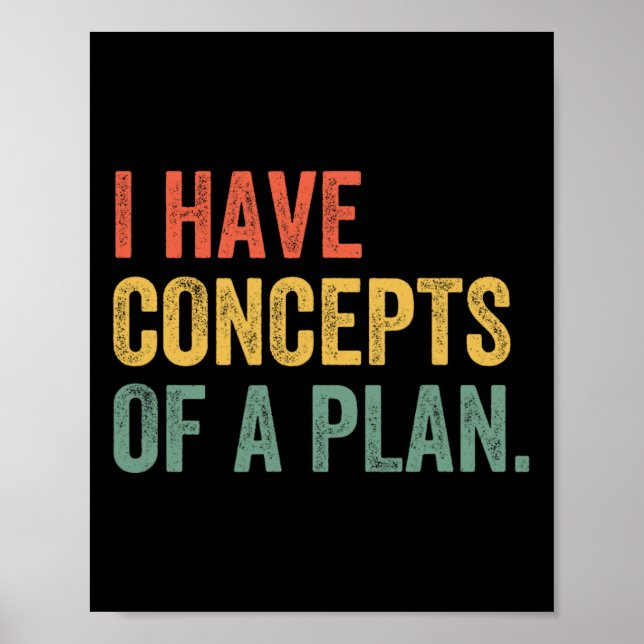 Affiche J'ai des concepts d'un plan Trump Kamala Harris él (Devant)
