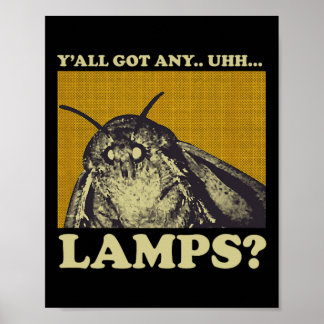 Affiche J'Ai Des Lampes, Un Mème D'Insecte De La Mousse