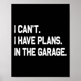 Affiche J'ai des plans dans la Fête des pères Garage