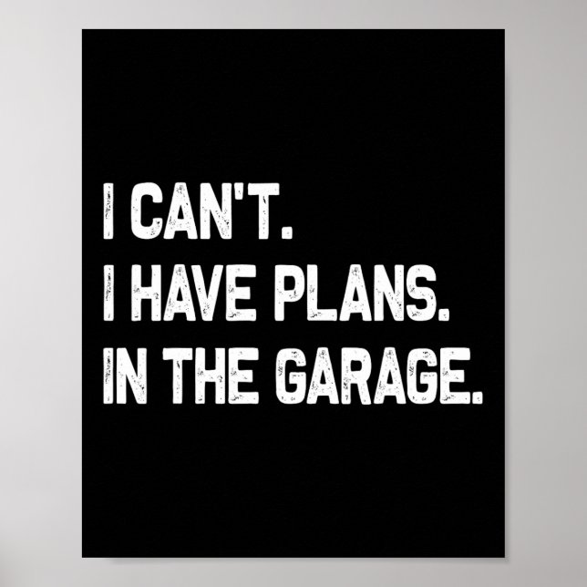 Affiche J'ai des plans dans la Fête des pères Garage (Devant)