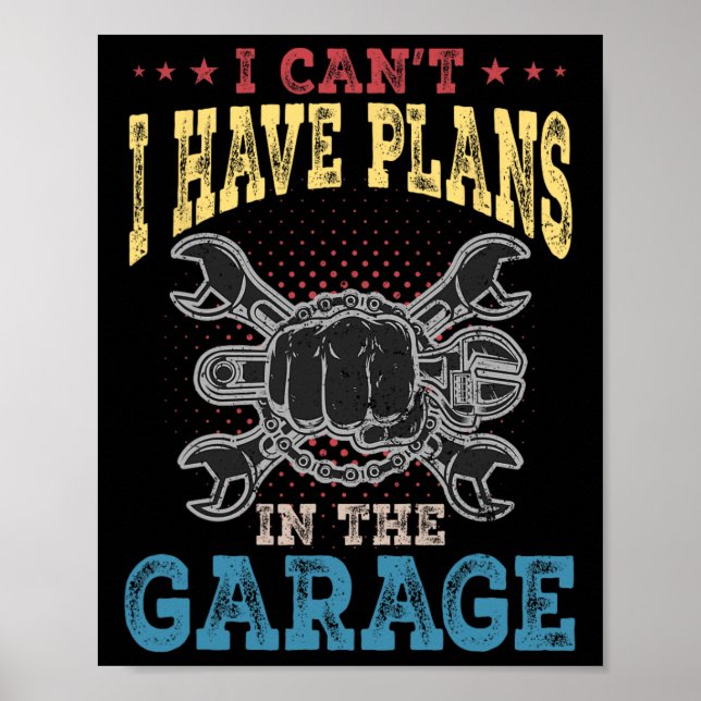 Affiche J'ai des plans dans la Fête des pères Garage (Devant)
