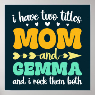 Affiche J'Ai Deux Titres Maman Et Gemma Et Je Les Roche