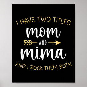 Affiche J'Ai Deux Titres Maman Et Mima Je Les Rock Les Deu